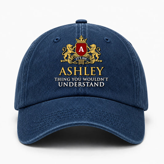 It's A Your Name Thing You Wouldn't Understand Royal Blue Washed Cap ASHLEY 13K1 C184PF