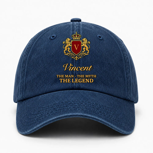 The Man The Myth The Legend Royal Blue Cap VINCENT 13K1 C49PF