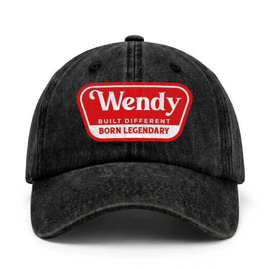 Built Different Born Legendary Red Logo Washed Cap WENDY 13K1 C63PF