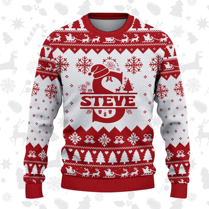STEVE Personalized Christmas Pajama Set - Holiday Gift Outfit 13K1-CR2