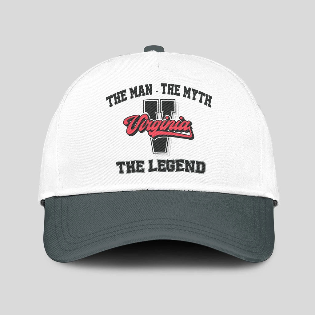 The Man The Myth The Legend Custom Initial Letter And Name Cap VIRGINIA 13K1 C38PF