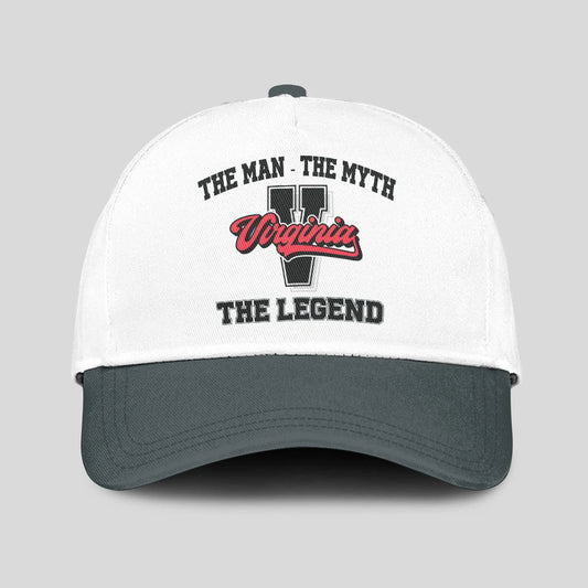 The Man The Myth The Legend Custom Initial Letter And Name Cap VIRGINIA 13K1 C38PF