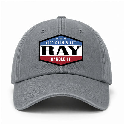 Keep Calm & Let Your Name Handle It Washed Cap RAY 13K1 C87PF