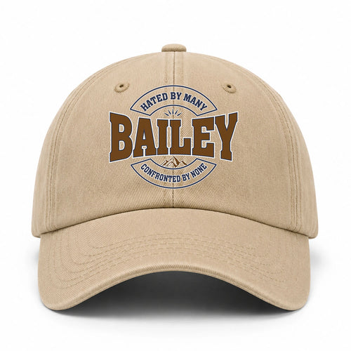 Hated By Many Confronted By None Washed Cap BAILEY 13K1 C36PF
