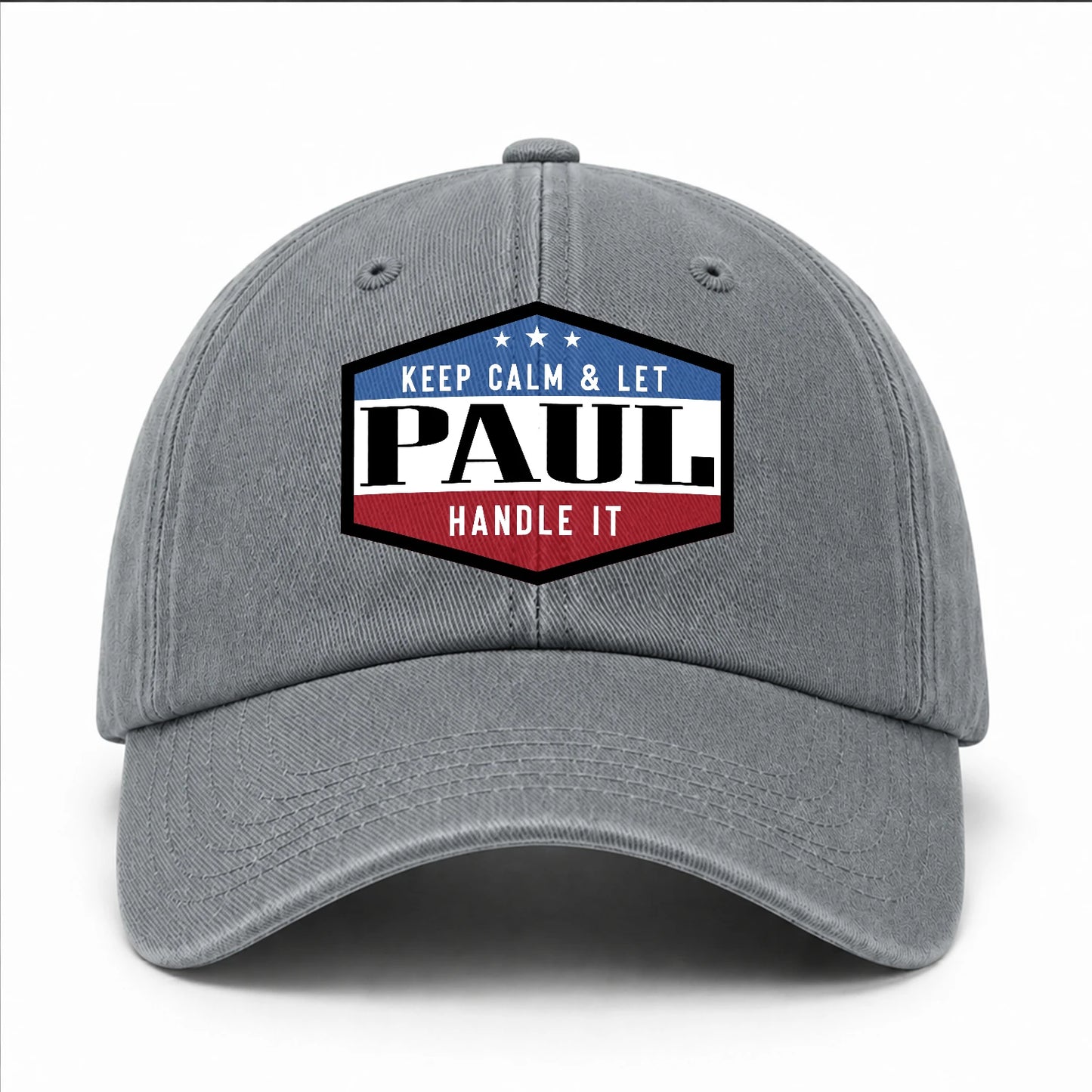 Keep Calm & Let Your Name Handle It Washed Cap PAUL 13K1 C87PF