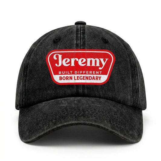 Built Different Born Legendary Red Logo Washed Cap JEREMY 13K1 C63PF