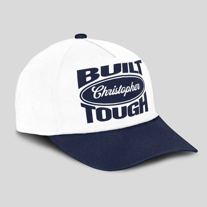 Built Your Name Tough Slogan Blue And White Cap CHRISTOPHER 13K1 C95PF