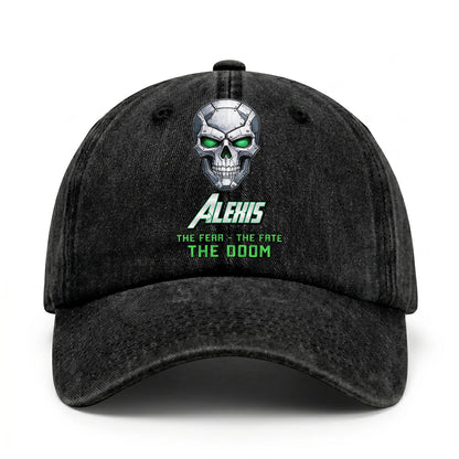 The Fear The Fate The Doom Skull Washed Cap ALEXIS 13K1 C99PF