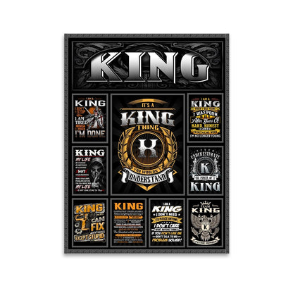 KING Personalized Sponge Floor Mat – Custom Printed Home Decor 13K1-AR2
