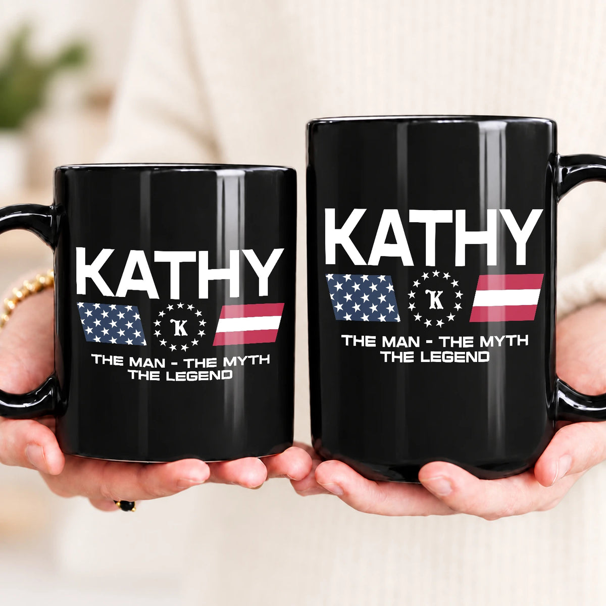 The Man The Myth The Legend Us Flag Mug KATHY 13K1 MG23
