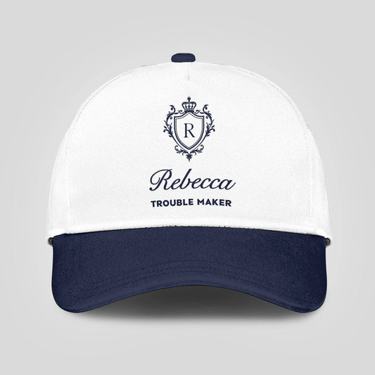 Trouble Maker Funny Blue And White Cap REBECCA 13K1 C152PF