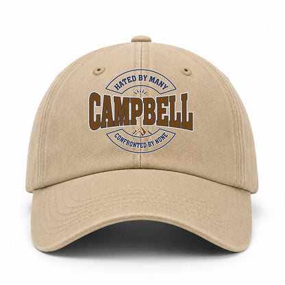 Hated By Many Confronted By None Washed Cap CAMPBELL 13K1 C36PF