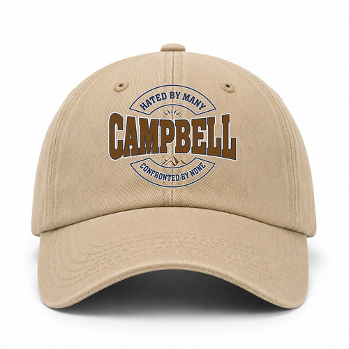 Hated By Many Confronted By None Washed Cap CAMPBELL 13K1 C36PF