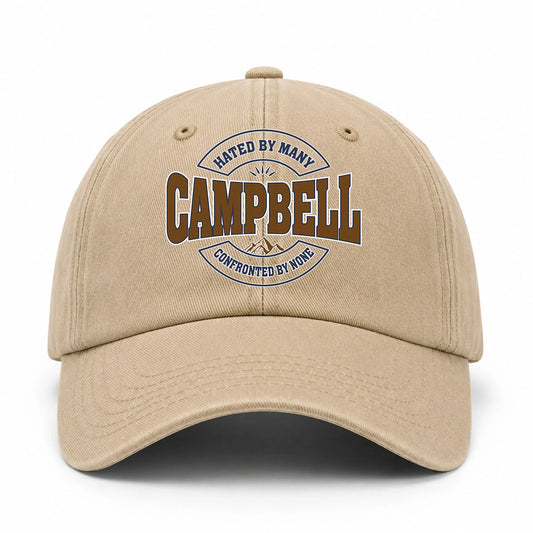 Hated By Many Confronted By None Washed Cap CAMPBELL 13K1 C36PF