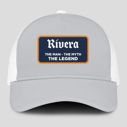 The Man The Myth The Legend Gray Mesh Cap RIVERA 13K1 C204PF