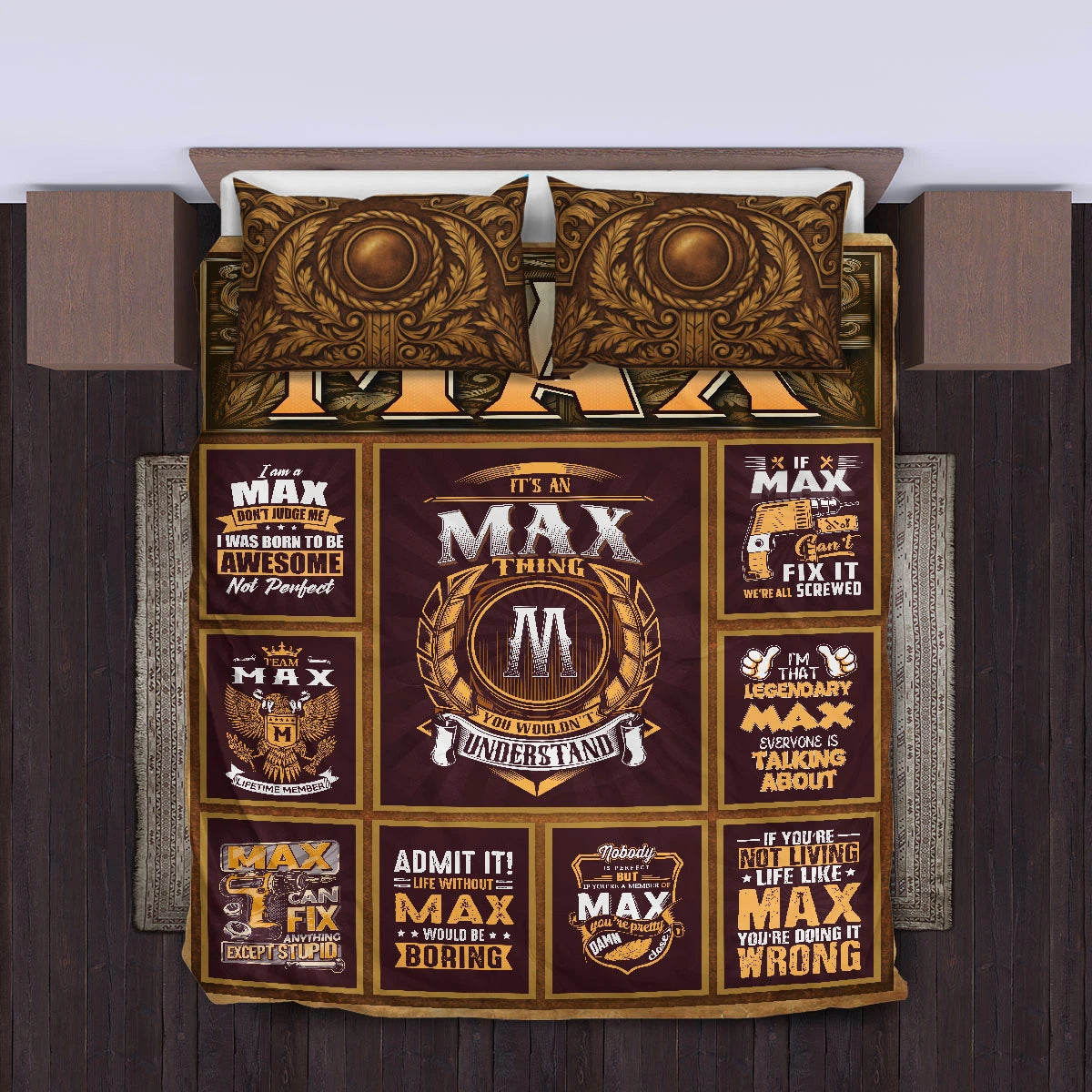 MAX Limited Edition Personalized Bedding Set 13K1-BS3