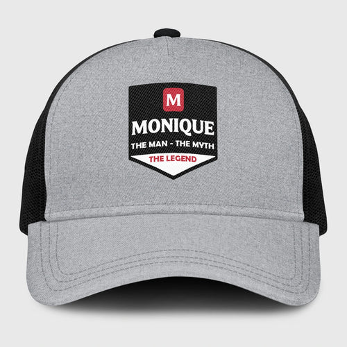 The Man The Myth The Legend Gray Mesh Cap MONIQUE 13K1 C189PF