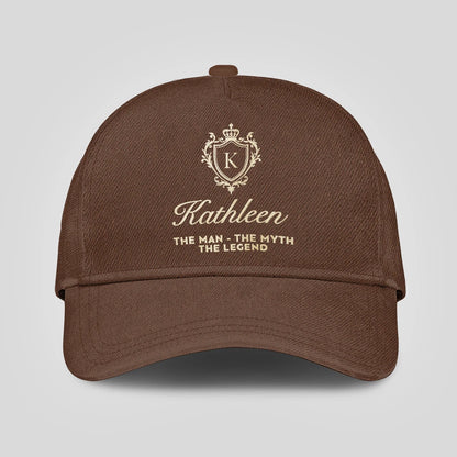 The Man The Myth The Legend Golden Brown Cap KATHLEEN 13K1 C142PF