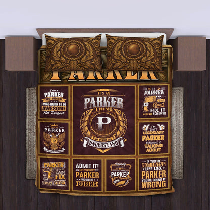 PARKER Limited Edition Personalized Bedding Set 13K1-BS3