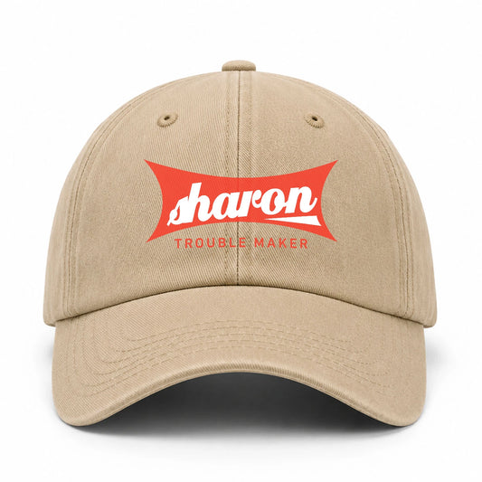 Trouble Maker Red Logo Washed Cap SHARON 13K1 C78PF