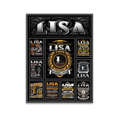 LISA Personalized Sponge Floor Mat – Custom Printed Home Decor 13K1-AR2