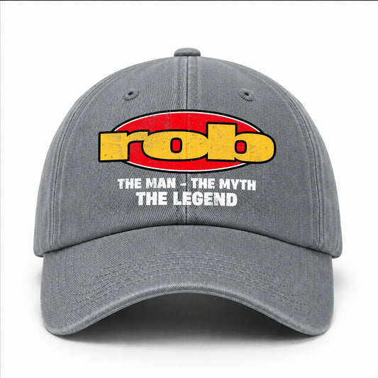 The Man The Myth The Legend Vintage Logo Washed Cap ROB 13K1 C162PF