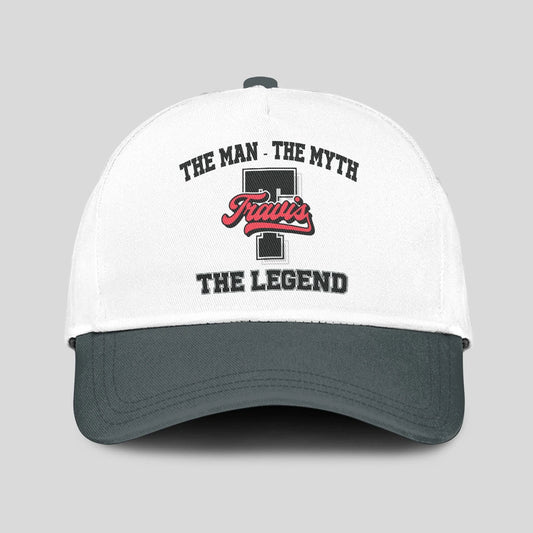 The Man The Myth The Legend Custom Initial Letter And Name Cap TRAVIS 13K1 C38PF