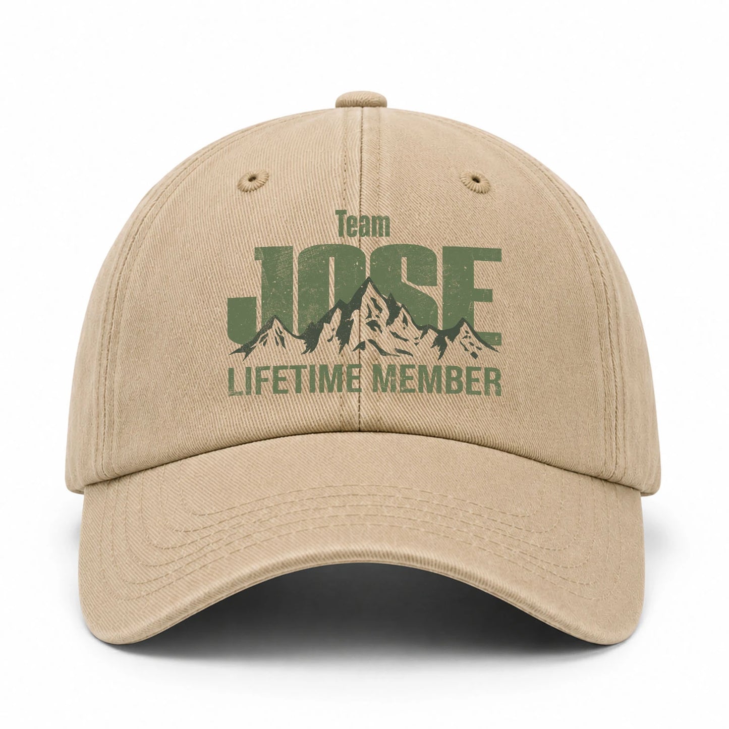 Team Your Name Lifetime Member Mountain Cap JOSE 13K1 C58PF