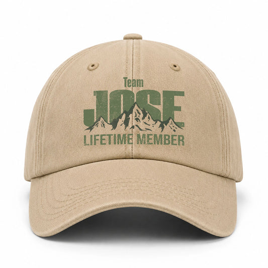 Team Your Name Lifetime Member Mountain Cap JOSE 13K1 C58PF