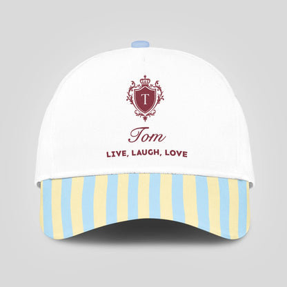 Live Laugh Love Blue And Yellow Luxury Cap TOM 13K1 C121PF