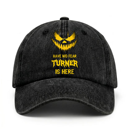 Have No Fear Your Name Is Here Jack O' Lantern Washed Cap TURNER 13K1 C135PF