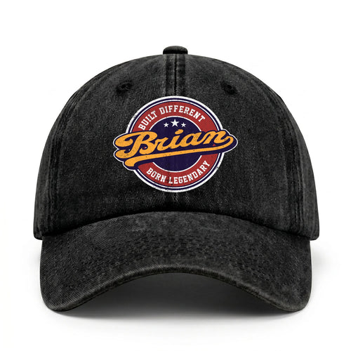 Built Different Born Legendary Logo Washed Cap BRIAN 13K1 C65PF