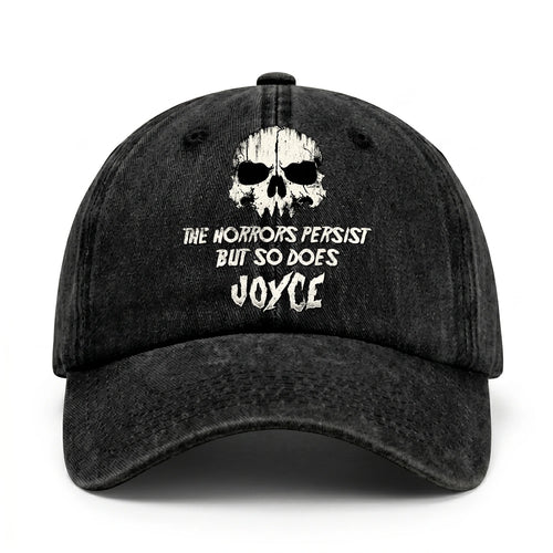 The Horrors Persist But So Does Your Name Cool Skull Washed Cap JOYCE 13K1 C134PF