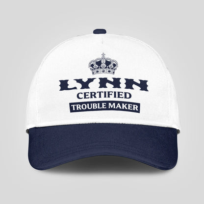 Certified Your Name Trouble Maker Washed Cap LYNN 13K1 C148PF