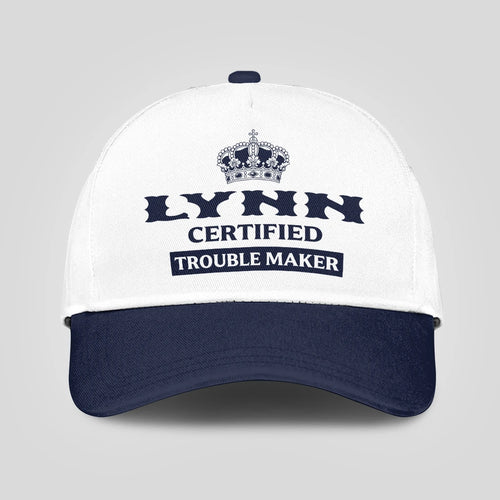 Certified Your Name Trouble Maker Washed Cap LYNN 13K1 C148PF