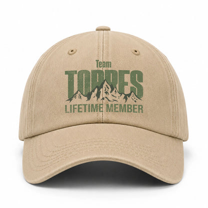 Team Your Name Lifetime Member Mountain Cap TORRES 13K1 C58PF