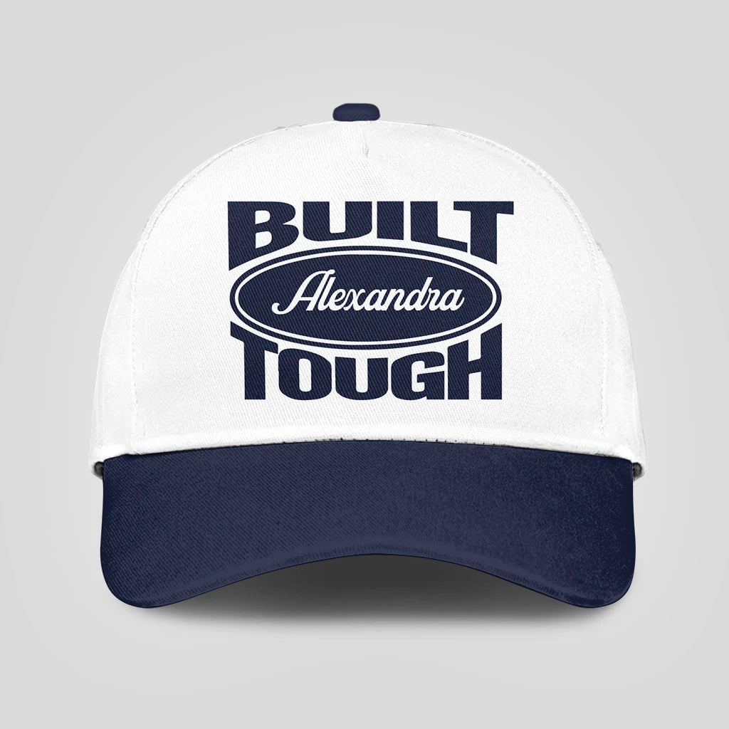 Built Your Name Tough Slogan Blue And White Cap ALEXANDRA 13K1 C95PF