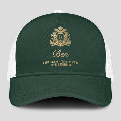 The Man The Myth The Legend Sage Green Mesh Cap BEN 13K1 C192PF