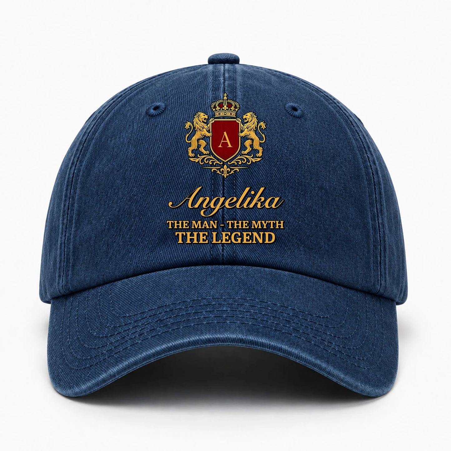 The Man The Myth The Legend Royal Blue Cap ANGELIKA 13K6 C49PF