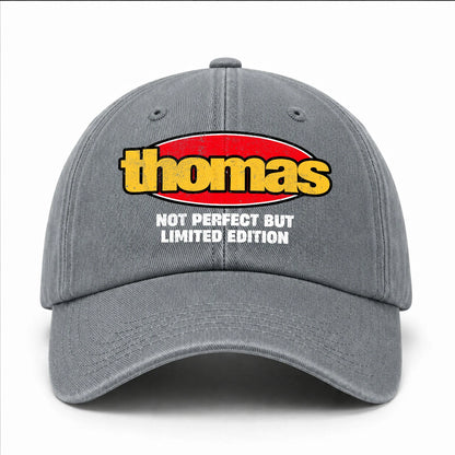 Your Name Not Perfect But Limited Edition Red Logo Washed Cap THOMAS 13K1 C84PF