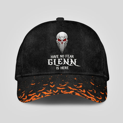 The Horrors Persist But So Does Your Name Skull Halloween Cap GLENN 13K1 C125PF