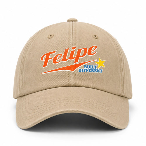 Your Name Built Different Logo Washed Cap FELIPE 13K1 C56PF