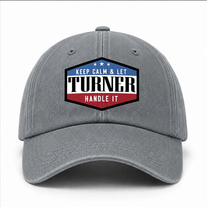 Keep Calm & Let Your Name Handle It Washed Cap TURNER 13K1 C87PF