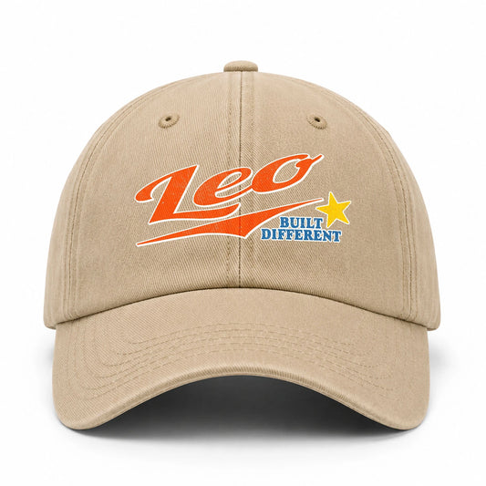Your Name Built Different Logo Washed Cap LEO 13K1 C56PF