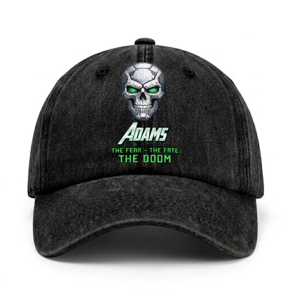 The Fear The Fate The Doom Skull Washed Cap ADAMS 13K1 C99PF