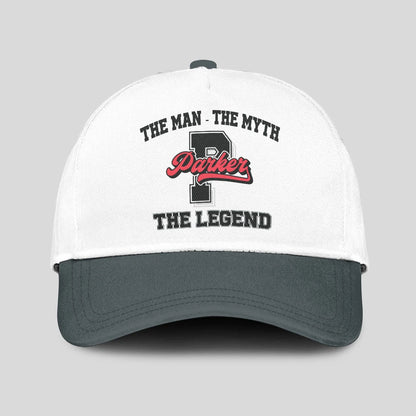 The Man The Myth The Legend Custom Initial Letter And Name Cap PARKER 13K1 C38PF