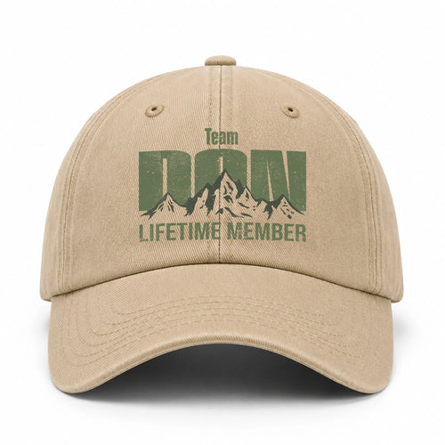Team Your Name Lifetime Member Mountain Cap DON 13K1 C58PF