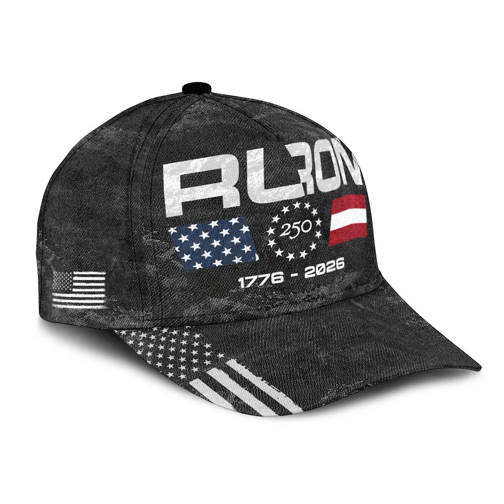 RUIZ 13K1-C13PF 250th Anniversary Patriotic Baseball Cap 1776–2026