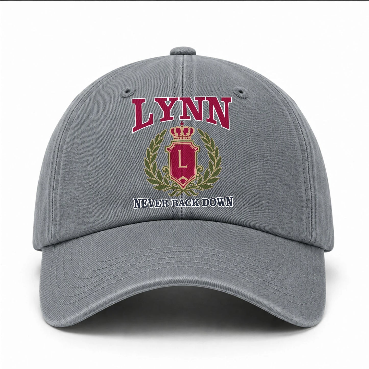 Your Name Never Back Down Royal Washed Cap LYNN 13K1 C77PF
