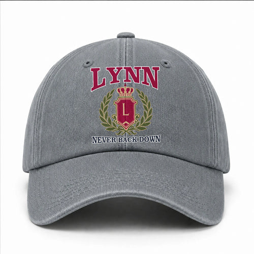 Your Name Never Back Down Royal Washed Cap LYNN 13K1 C77PF